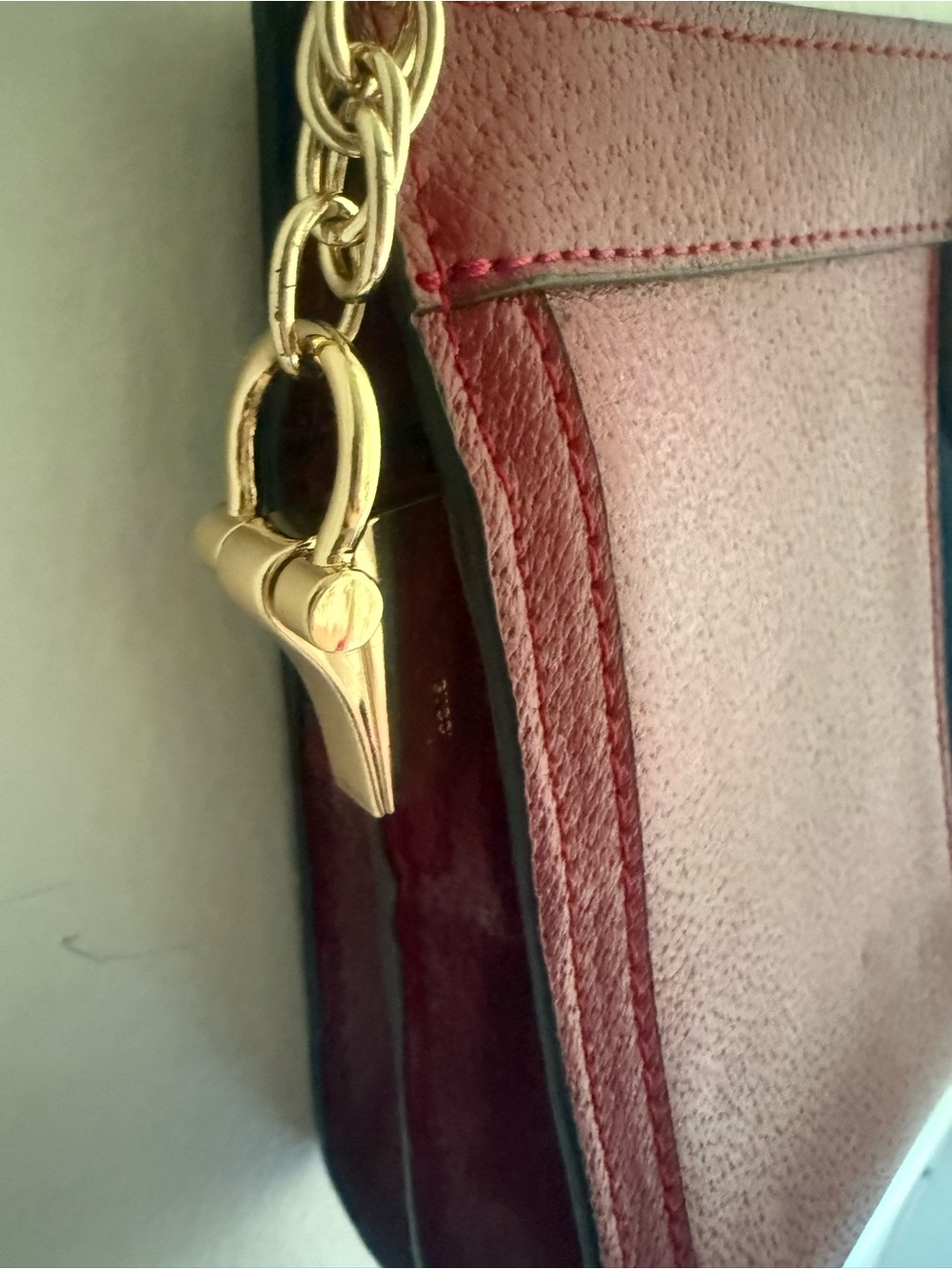 GG Supreme Ophidia Medium Shoulder Bag • Genuine Leather • Red/Navy • NWT - Picture 5 of 9